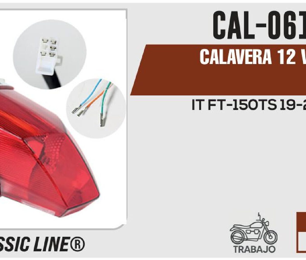 CALAVERA MICA ROJA 12Vcc