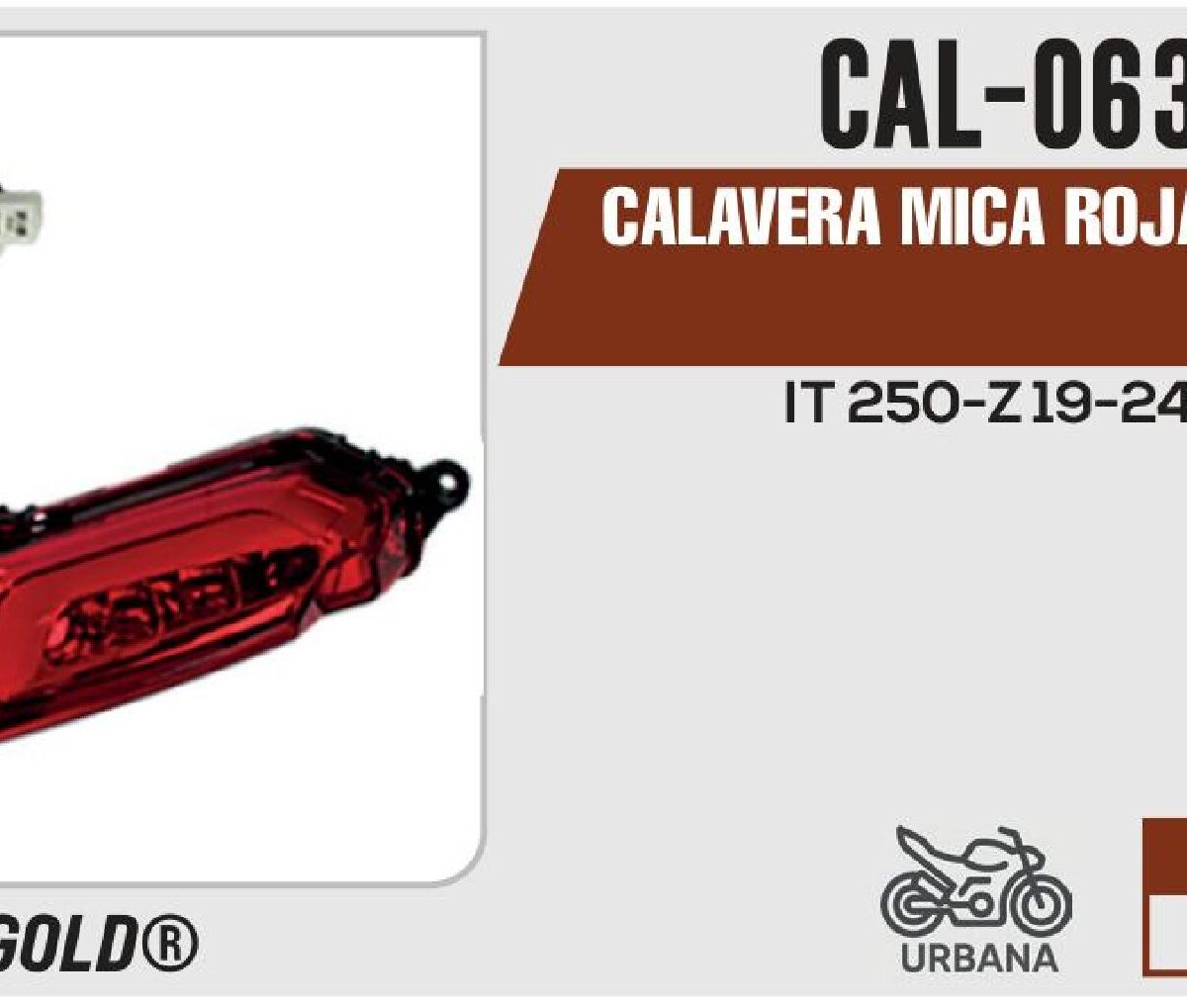 CALAVERA MICA ROJA 12Vcc