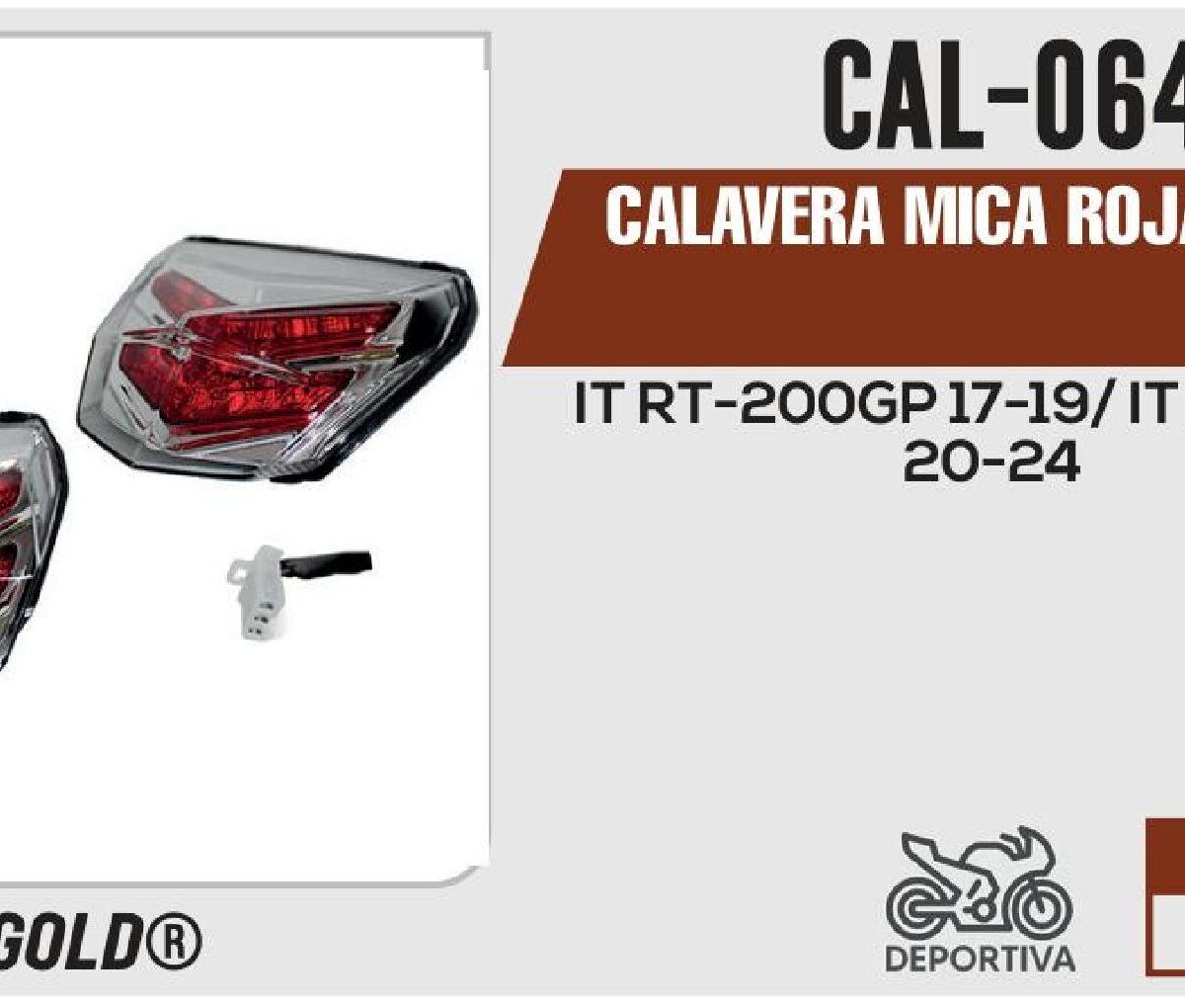 CALAVERA MICA ROJA 12Vcc