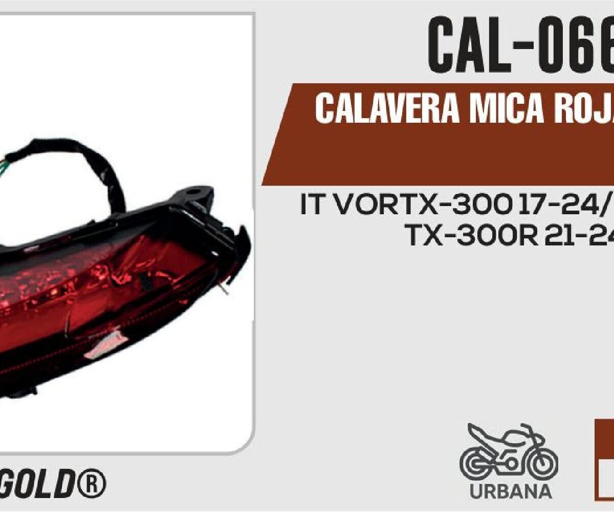 CALAVERA MICA ROJA 12Vcc