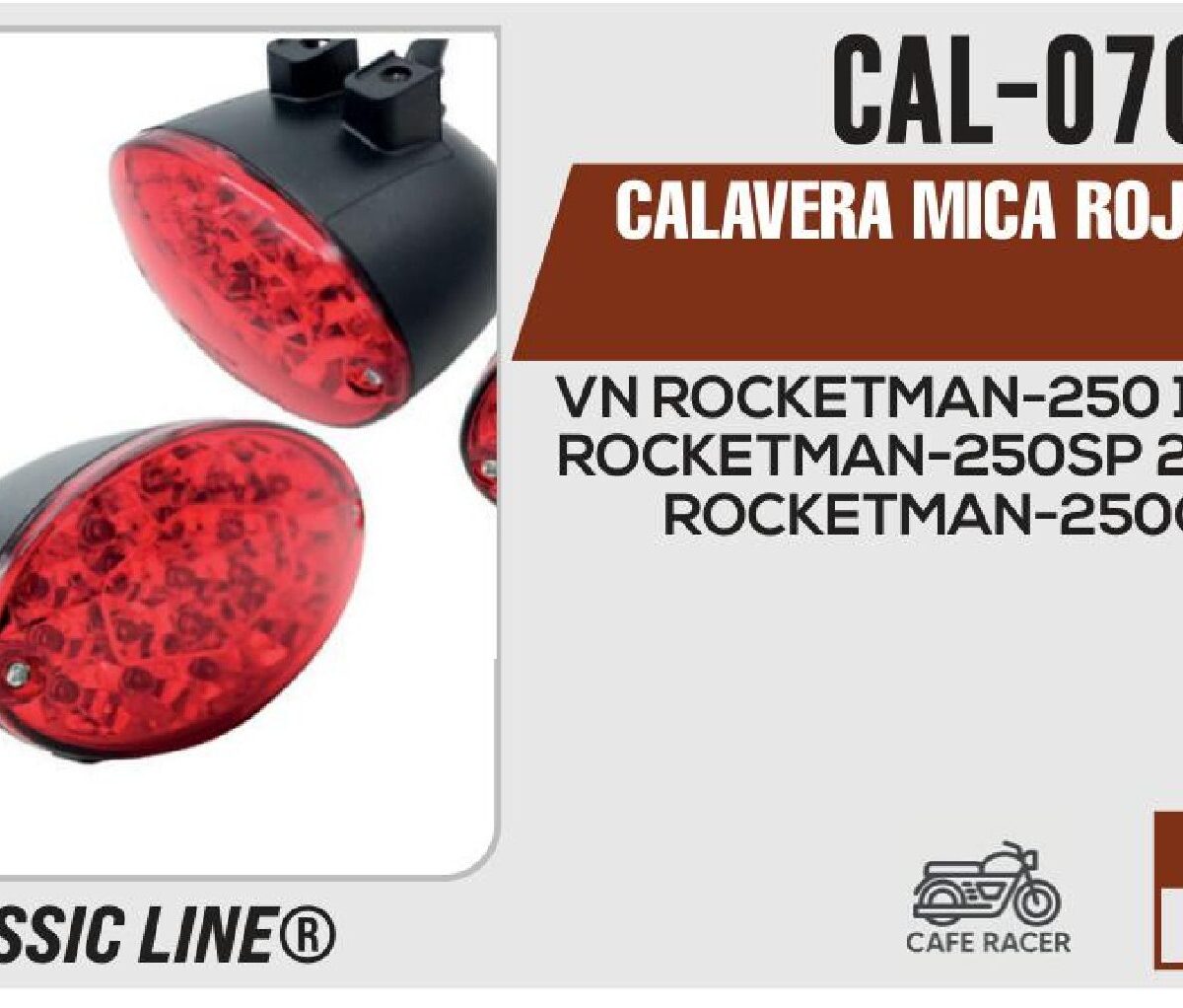 CALAVERA MICA ROJA 12Vcc