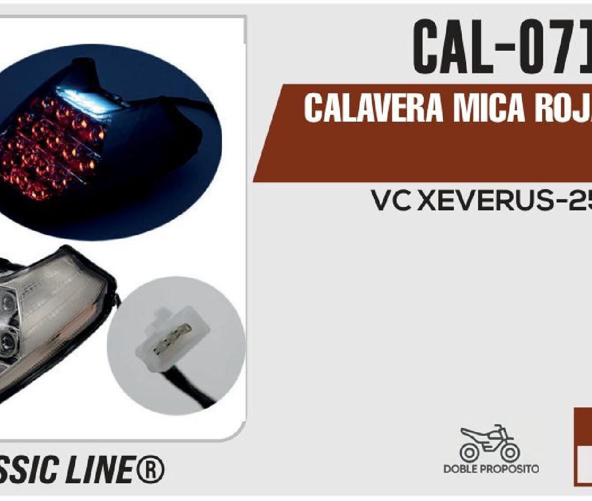 CALAVERA MICA ROJA 12Vcc