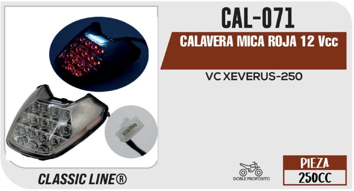 CALAVERA MICA ROJA 12Vcc