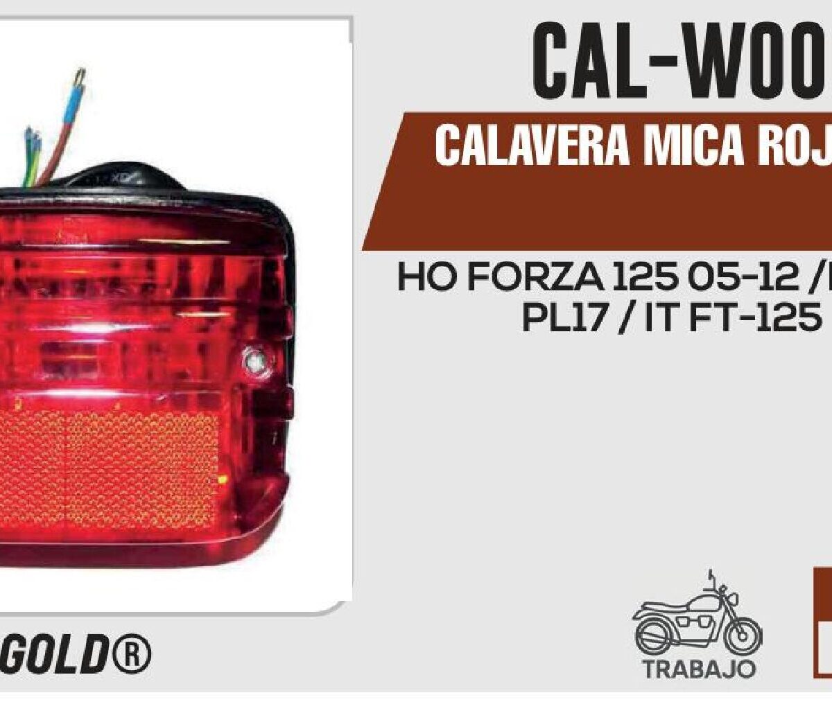CALAVERA MICA ROJA 12Vcc