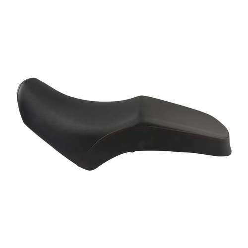 ASIENTO NEGRO COSTURAS ROJAS