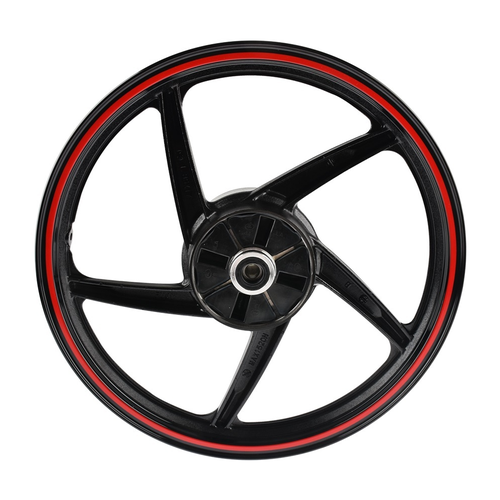 RIN TRAS NEGRO FILO ROJO Z