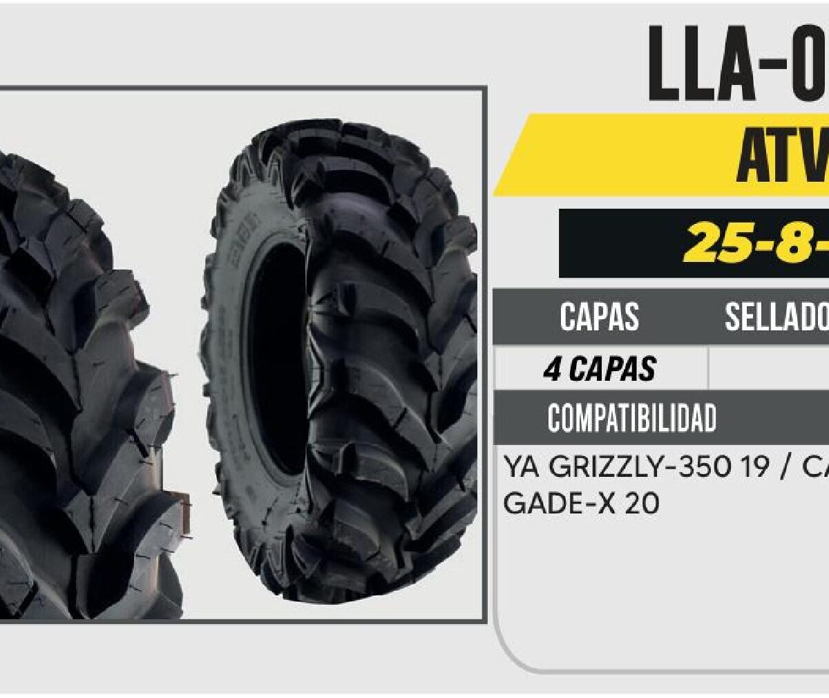 25/8-12 PARA CUATRIMOTO 4PR P341