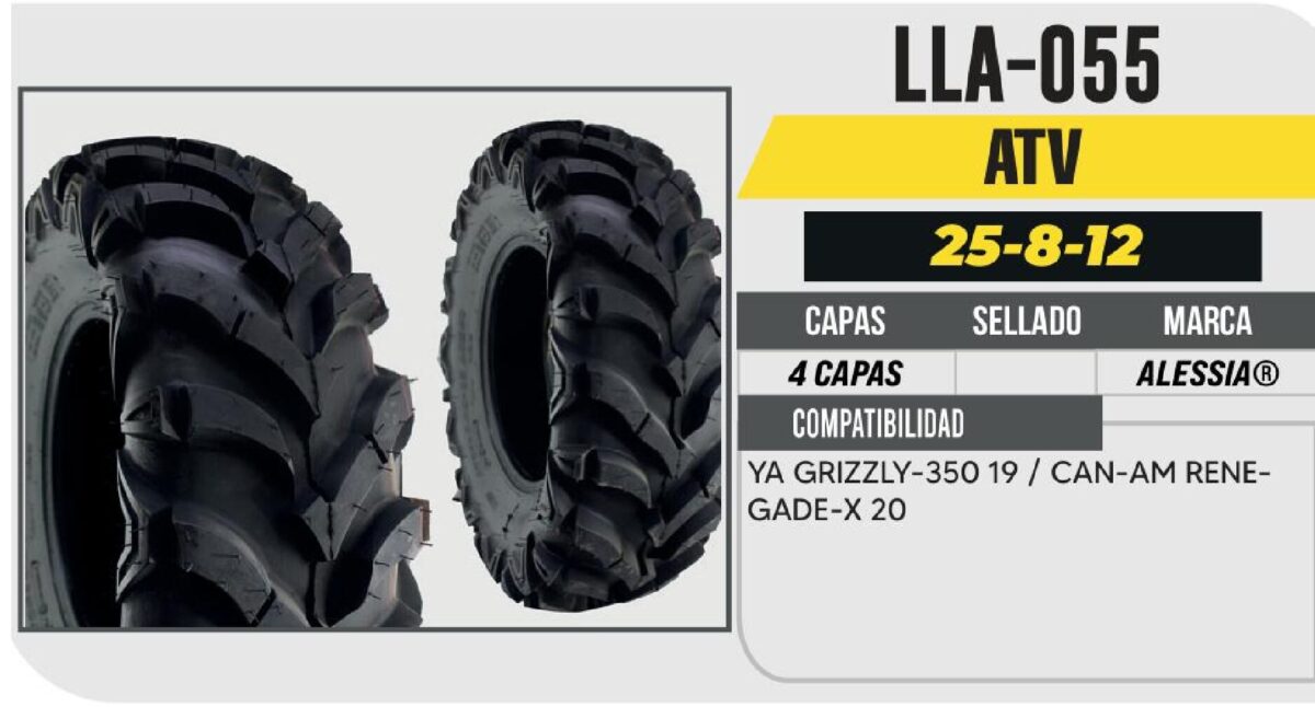25/8-12 PARA CUATRIMOTO 4PR P341