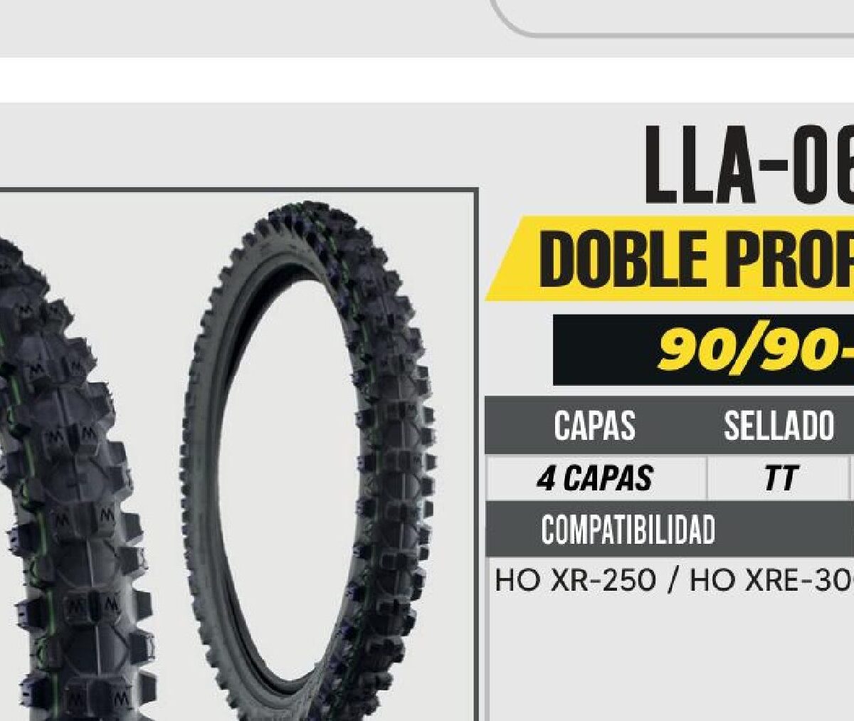 90/90-21 4 CAPAS PG18T USA CAMARA (TT)