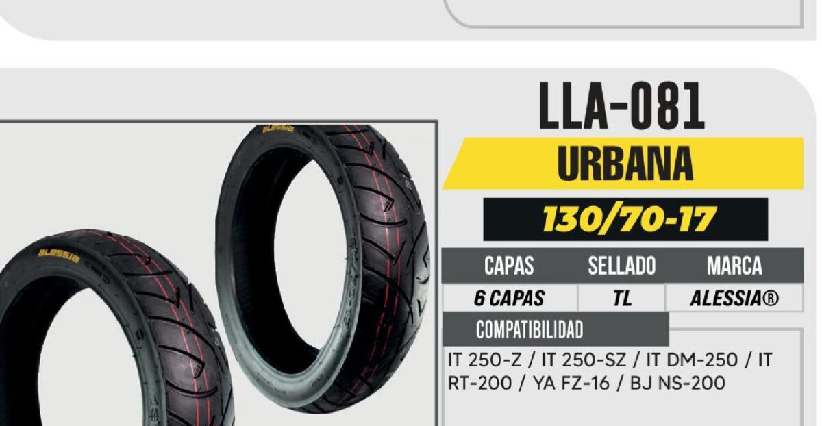 130/70-17 6 CAPAS A433 CALLE NO USA CAMARA (TL)
