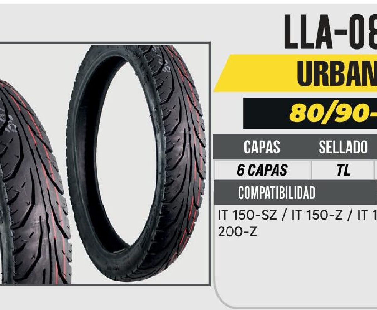 80/90-17 6 CAPAS A434 CALLE NO USA CAMARA (TL)