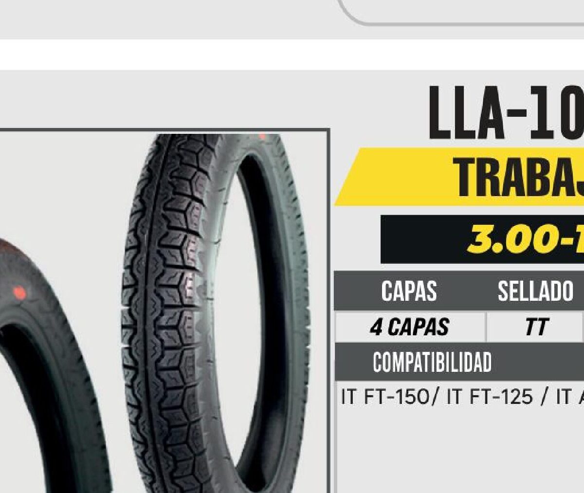 3.00-17 CST 4 CAPAS C265 CALLE USA CAMARA (TT) TRASERA