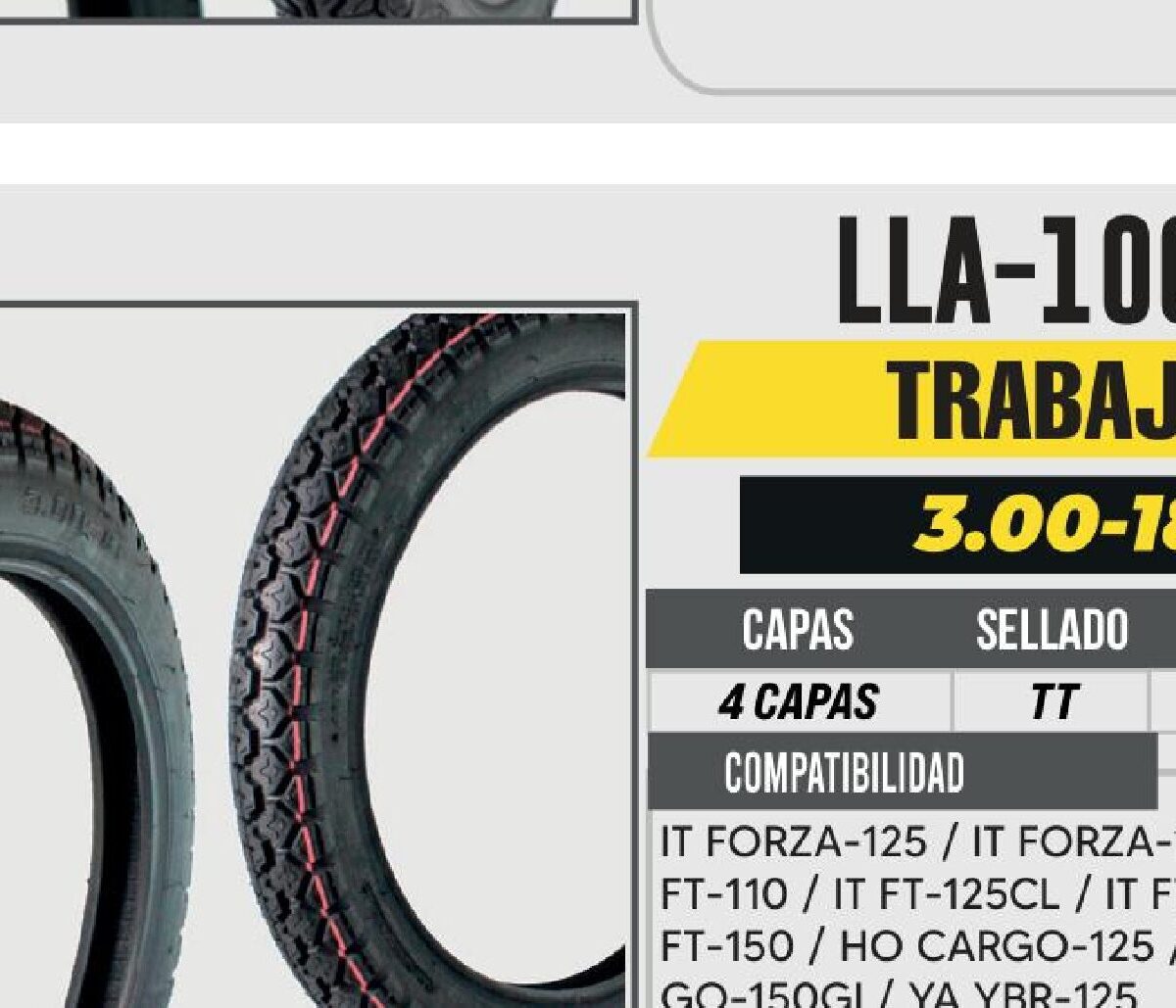 3.00-18 CST 4 CAPAS C180 CALLE USA CAMARA (TT) TRASERA
