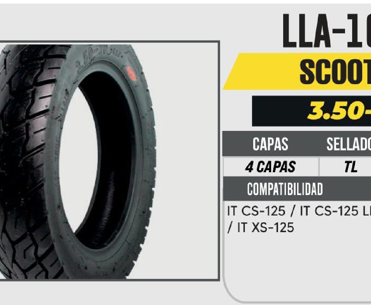 3.50-10 CST 4 CAPAS C6117 51J CALLE NO USA CAMARA (TL)