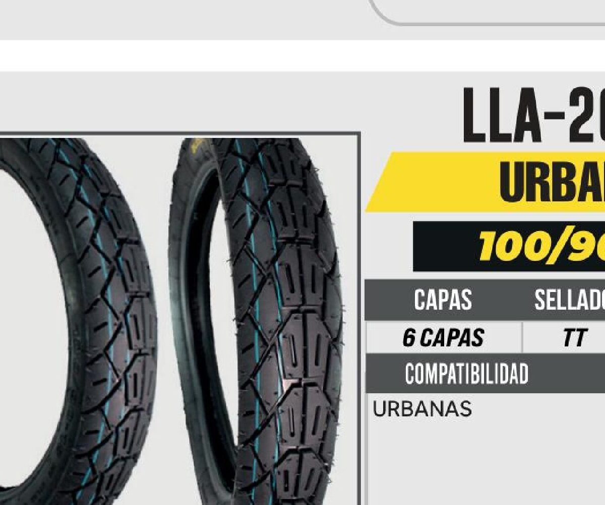 100/90-18 6 CAPAS A224 CALLE USA CAMARA (TT)