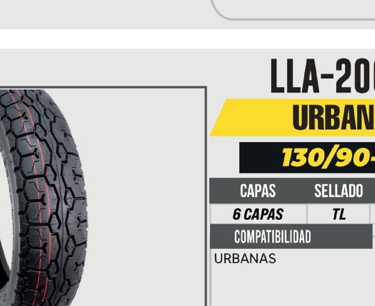130/90-15 6 CAPAS A218 CALLE NO USA CAMARA (TL)