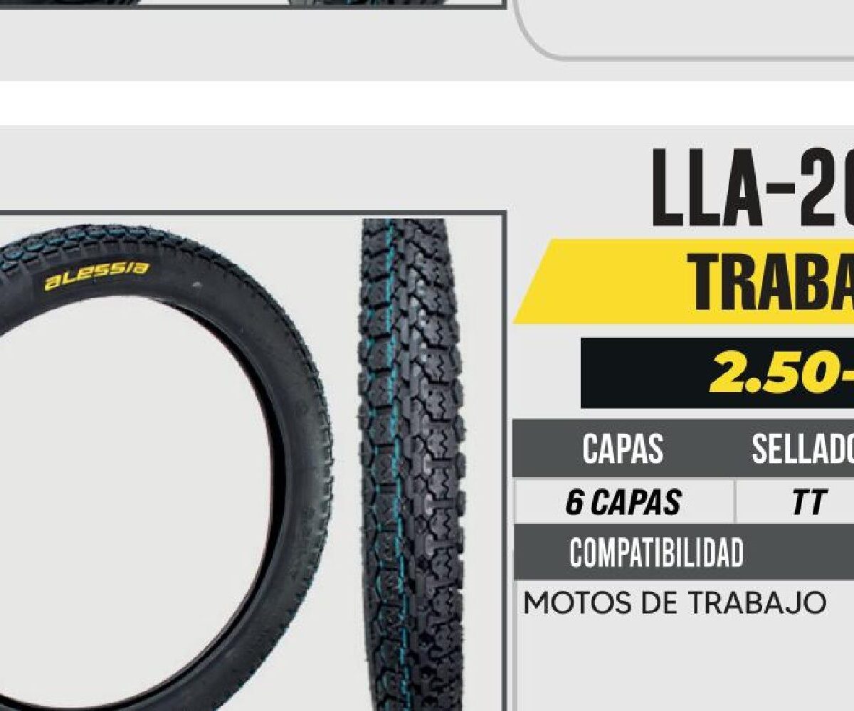 2.50-17 6 CAPAS P43 CALLE USA CAMARA (TT)