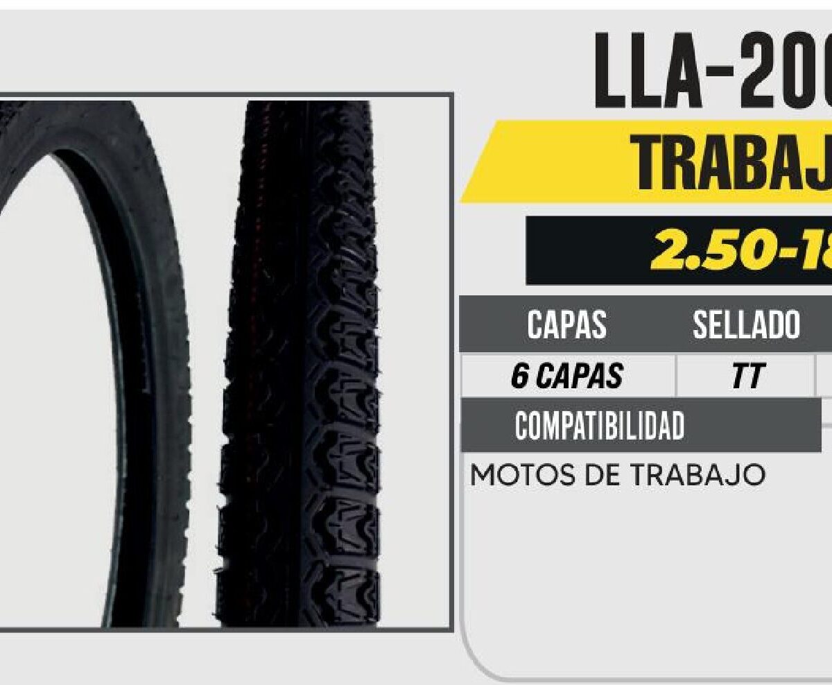 2.50-18 6 CAPAS A321 CALLE USA CAMARA (TT)