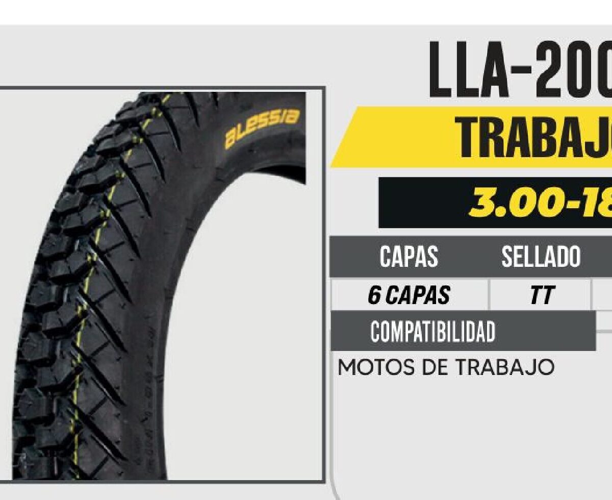3.00-18 6 CAPAS A3.50 CALLE USA CAMARA (TT)
