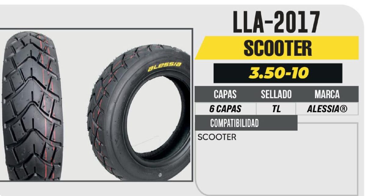3.50-10 6 CAPAS A334 DOBLE PROPOSITO NO USA CAMARA (TL)