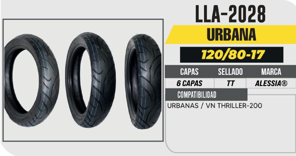 120/80-17 6 CAPAS 256 CALLE USA CAMARA