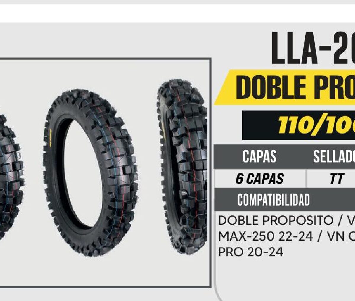 110/100-18 6 CAPAS 441 CALLE USA CAMARA