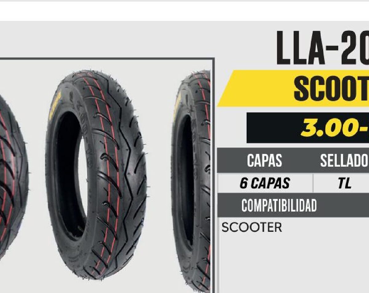 3.00-10 6 CAPAS 335 CALLE NO USA CAMARA