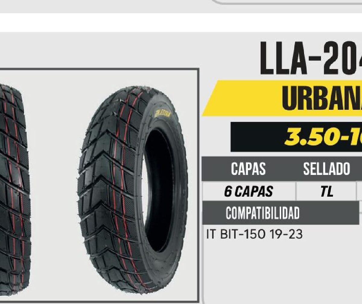 3.50-10 TRASERA 6 CAPAS P373 CALLE NO USA CAMARA (TL)