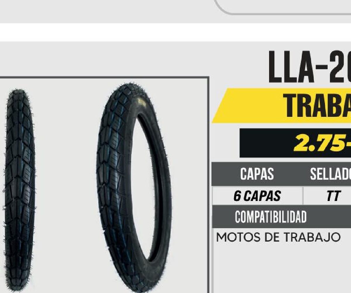 2.75-17 DELANTERA 6 CAPAS P512 TRABAJO USA CAMARA (TT)