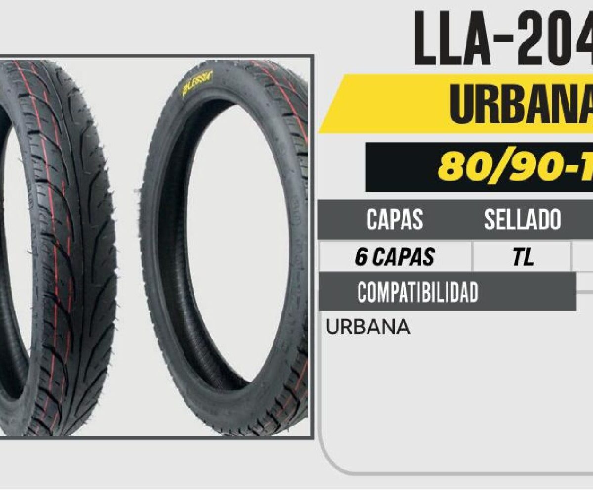 80/90-17 DELANTERA 6 CAPAS P434 URBANA SIN CAMARA (TL)