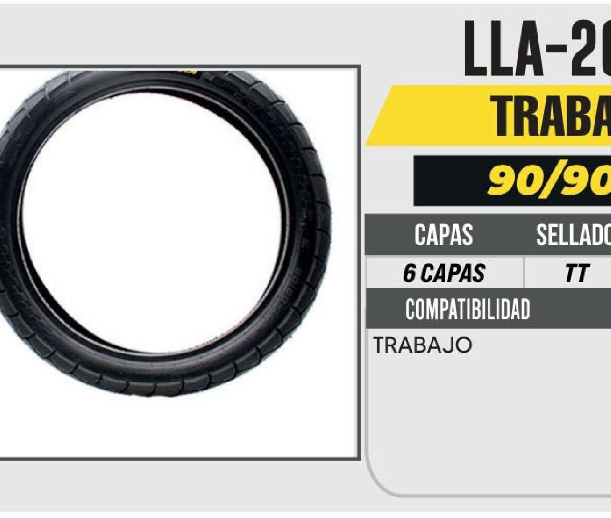 90/90-18 6 CAPAS P512 TRABAJO USA CAMARA (TT)