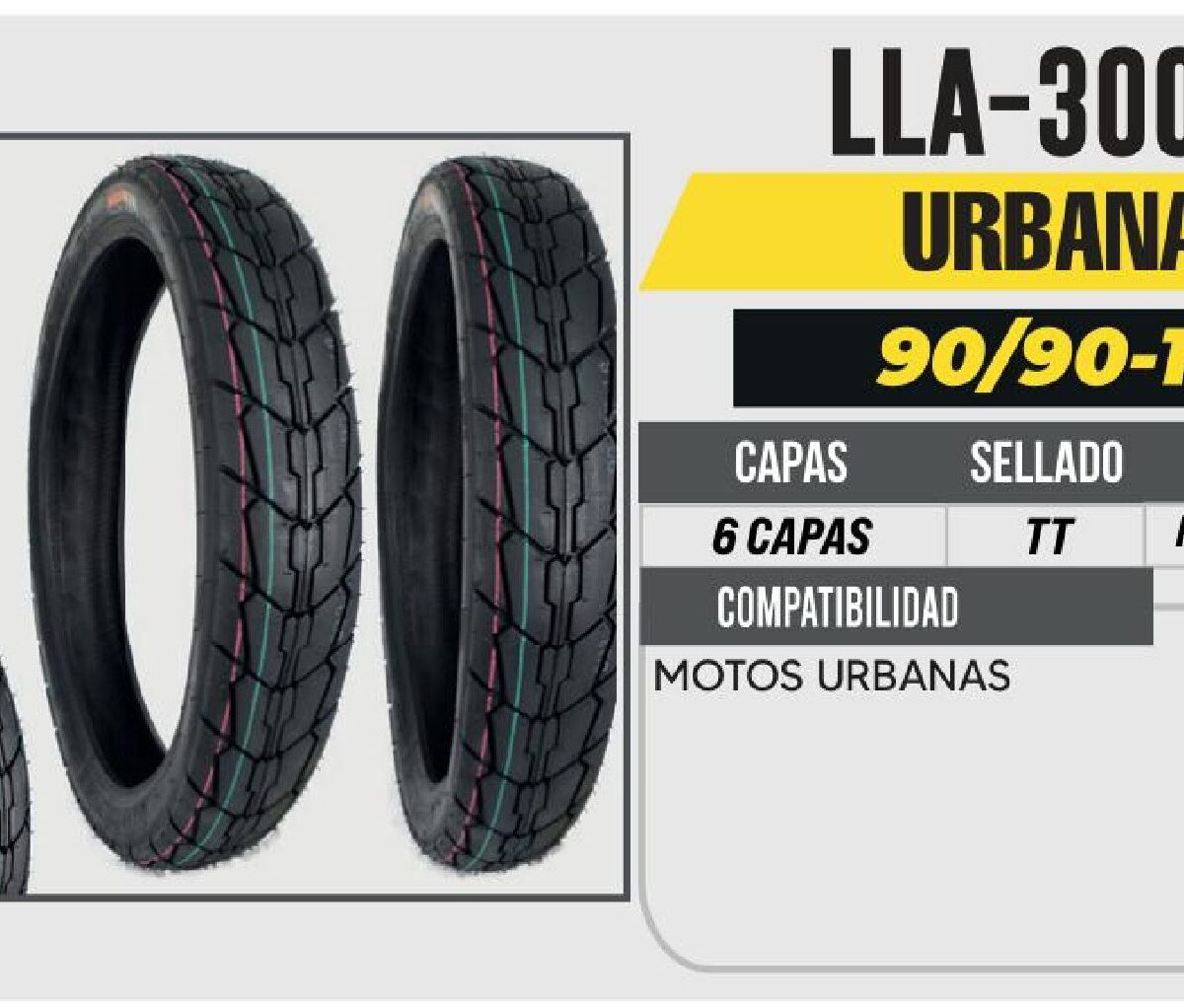 90/90-18 6 CAPAS P40 URBANA USA CAMARA (TT)