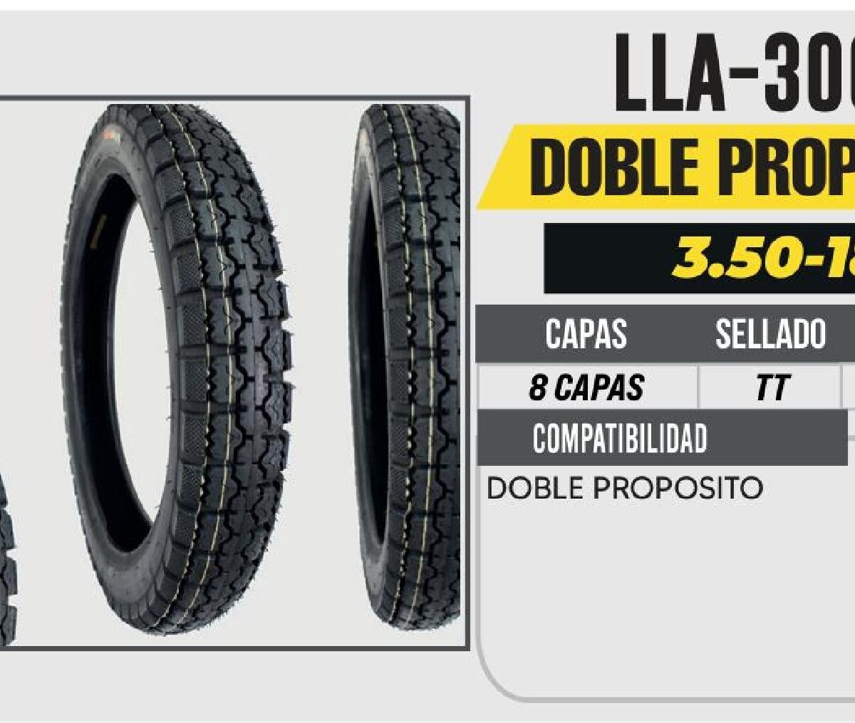 3.50-18 8 CAPAS P181 DOBLE PROPOSITO USA CAMARA (TT)