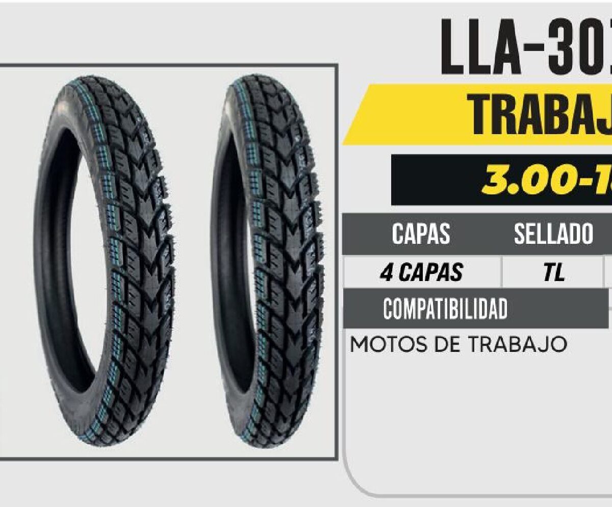 3.00-18 4 CAPAS CY278 TRABAJO NO USA CAMARA (TL)