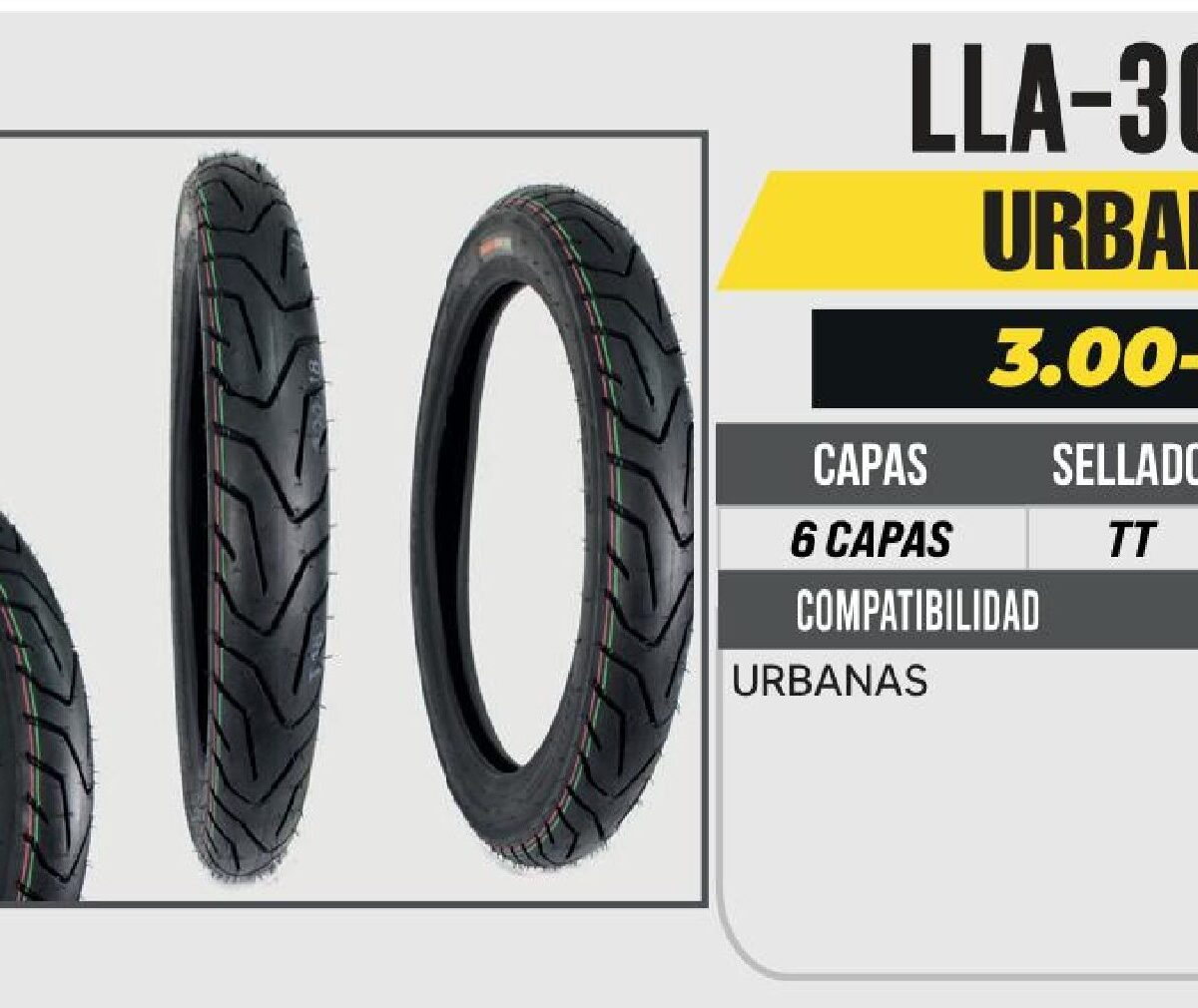3.00-18 6 CAPAS CY296 URBANA USA CAMARA (TT)