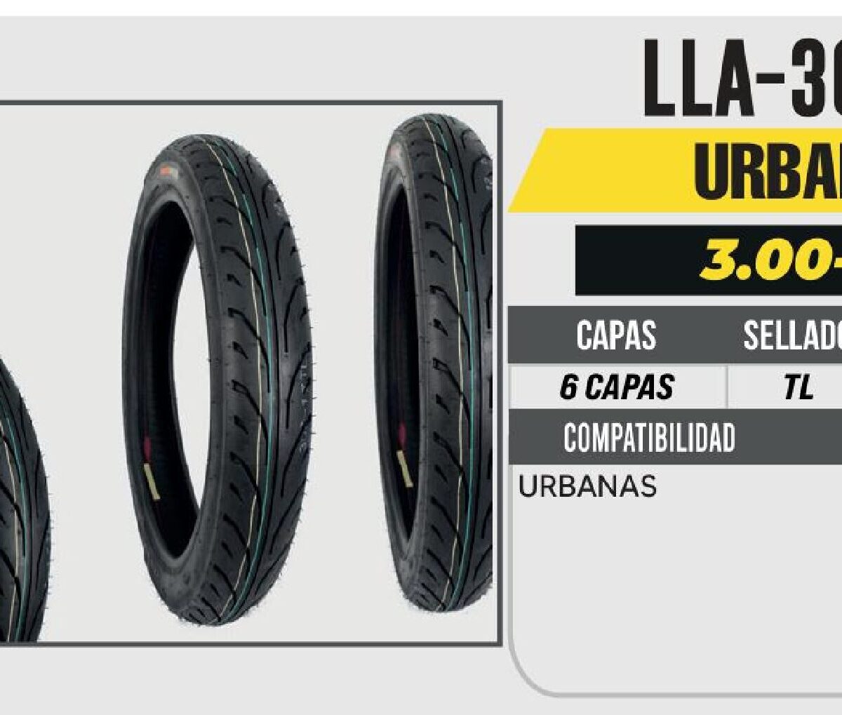 3.00-17 6 CAPAS P99 URBANA NO USA CAMARA (TL)
