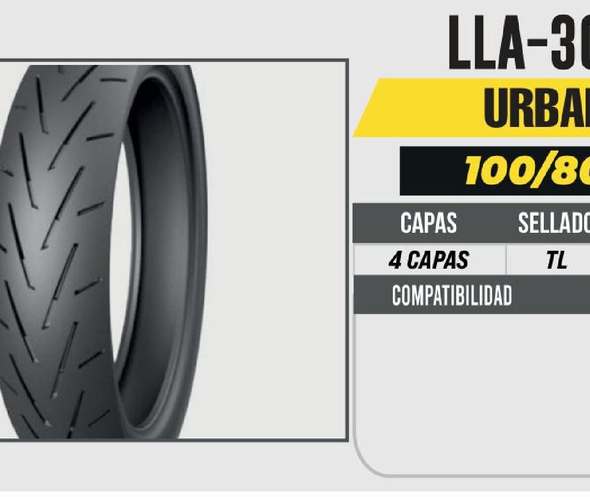 100/80-17 4 CAPAS P113 CALLE NO USA CAMARA (TL)