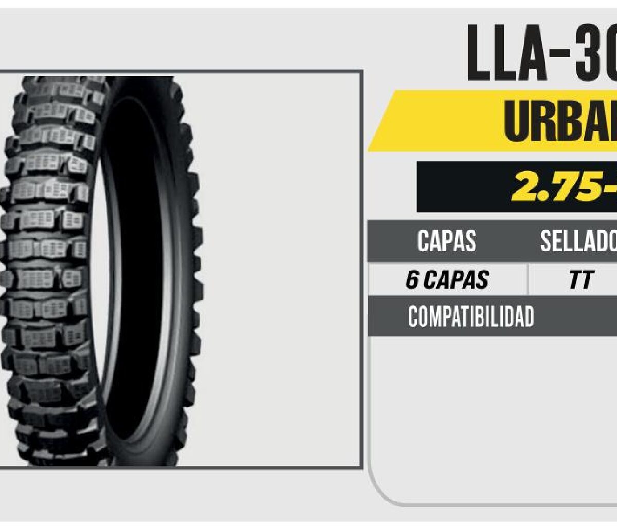 2.75-17 6 CAPAS CY241 (TT) TRASERA USA CAMARA