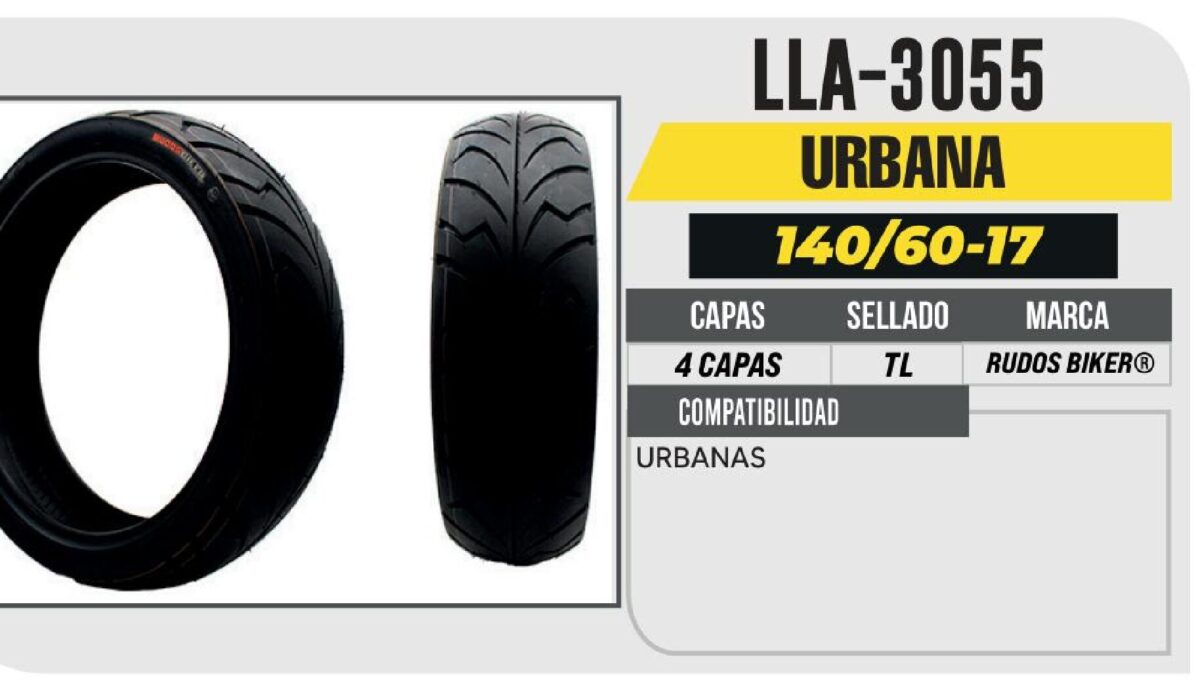 140/60-17 CY185 CALLE 4PR NO USA CAMARA (TL) TRASERA